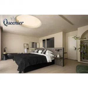 Factory Price Modern Luxury 5 Star Complete Hotel Bedroom Furniture Set Solid Wood King Size Bed Headboard Apartment Project