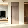 Factory Wholesale Popular Commercial Hotel Guest Room Wooden Door China Solid Wood Interior Door for House Bedroom Bathroom