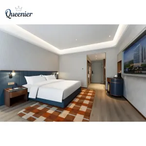 Foshan Hotel Furniture Manufacturer Custom 5 Star Hotel Bedroom Set Luxury Resort Furniture king Hotel Bed Guest Room Furniture