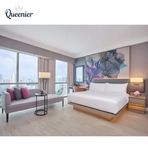 Foshan Hotel Furniture Manufacturer Modern Custom Hotel Room Project Luxury 5 Star Hotel Bedroom Furniture Set for Luxury Suites