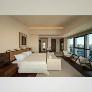 Foshan Hotel Furniture Supplier Modern Hotel Bedroom Sets Solid Wood Hotel Room Furniture Bed Headboards for Apartment Villa
