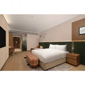 Foshan Manufacturer Factory Luxury 5 Star Resort Hotel Chic Modern king Wooden Hotel Bedroom Set Full Hotel Room Furniture Set