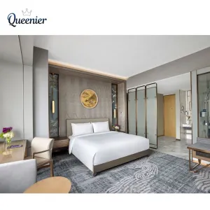 Foshan Manufacturer Modern Boutique Hotel Furniture Bedroom Sets 5-Star Standard Hotel Bed 3-5 Year Warranty for Apartment Villa