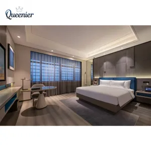 Foshan Manufacturer Supplier Modern 5 Star Hotel Bedroom Set Custom Luxury Hotel Bed Full Hotel Room Furniture Project Solution