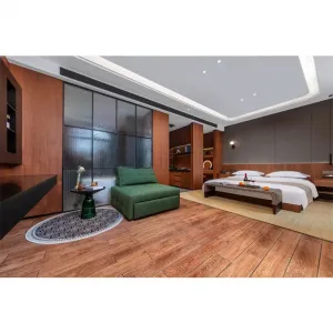 Foshan Modern Luxury Solid Wood Hotel Bedroom Set Custom 5-Star Apartment Villa Renovation Furniture