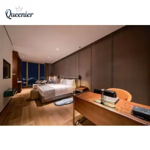 Free 3D Design Service OEM ODM Factory Direct Modern Wood Panel Hotel Bedroom Furniture Set Custom Villa Apartment Project