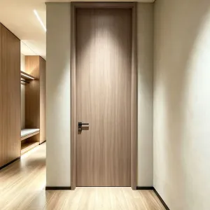 Hot Selling Wholesale Price Commercial Resort Hotel Door Modern Guest Room Wooden Bedroom Door Interior Door for Hotel Apartment