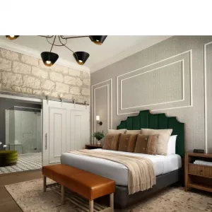 Hotel Bedroom Set Hotel Owner Commercial Furniture Wood Queen Size Bed Quick Assembly Hotel Bedroom Furniture for Apartment Use