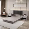 Hotel Furniture Manufacturer Custom Hotel Bedroom Furniture Set King Size Hotel Bed Headboard Modern Interior Apartment Suite