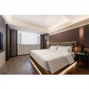 Hotel Furniture Manufacturer Luxury 5 Star Hotel Project Solution Wooden Modern Hotel Bedroom Furniture Set King Hotel Room Bed
