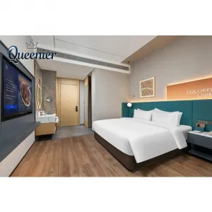 Luxury 4-5 Star Modern Design Customizable Hotel Bedroom Sets Solid Wood Eco-Friendly Furniture for Apartment Villa Use