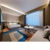 Manufacturer Direct Wholesale Solid Wood Hotel Bedroom Furniture 3D Design Service Customizable Color Size Modern Apartment Use
