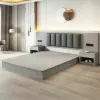 Minimalist Style Customized Color Apartment king Bed Hotel Room Furniture Manufacturer Wooden Modern 5 Star Hotel Bedroom Sets