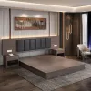 Modern Commercial Hotel Bedroom Set Renovation Apartment Project Wooden Hotel king Bed Frame Full Hotel Room Furniture for Sale