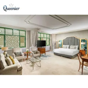 Modern Custom Hotel Room Furniture Luxury 3 4 5 Star Hotel Bedroom Furniture Set Queen Bed Hotel Headboard Design