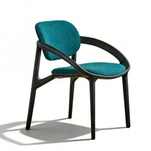 Modern Luxury Hotel Armchair Fabric Leather Upholstered Dining Chair Portable Stackable Apartment Use Factory Wholesale