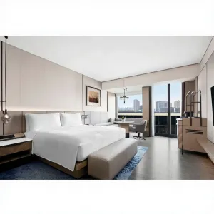 Modern Luxury Hotel Bedroom Furniture Sets 5-Star Hotel Bed Panel Design Hotel Room Furniture Resort Apartment