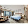 Modern Luxury 3 4 5 Star Hotel Bedroom Furniture Set Custom Resort Solid Wood Panel Hotel Room Furniture Set Foshan Manufacturer