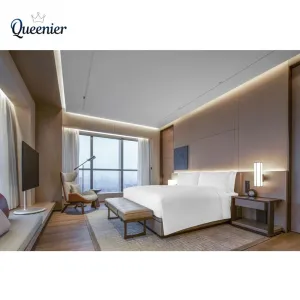 Modern Luxury Wooden Hotel Furniture 5 Star Bedroom Sets Choice Hotel Furniture Supplier Hotel Queen Beds for Hotels Apartment