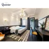 Modern Luxury 3-5 Star Hotel Guest Room Bedroom Furniture Set Custom Design Solid Wood Apartment Use