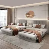 Modern Minimalist Hotel Bed 5 Star Commercial Hotel Furniture Supplier Hotel Bedroom Set Full Hotel Furniture Apartment Suite