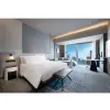 Modern Minimalist 5 Star Commercial Hotel Bedroom Furniture Plywood Luxury Full Hotel Room Furniture Set 3D Design Serviced
