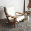 Modern Solid Wood Hotel Leisure Armchair Sofa Chair Upholstered Portable Stackable Eco-Friendly Villa Living Room Apartment