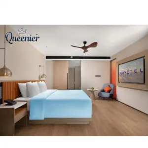 Modern Solid Wood Luxury King Queen Hotel Bedroom Set for Apartment Use Eco-Friendly Commercial Furniture
