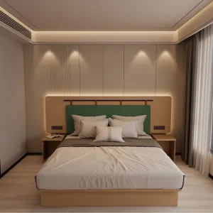 Modern 5 Star Wooden Hotel Bedroom Furniture Set Hotel Guest Room Furniture Supplier One-stop Solution Save Time Shipping Cost