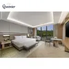 OEM ODM Customized Service Commercial 5 Star Hotel Furniture Modern Luxury Solid Wood Bedroom Set Resort Bed Factory Price
