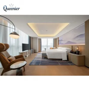OEM ODM Service China 5 Star Boutique Hotel Furniture Set Modern Design Guestroom Durable Commercial Bedroom Furniture for Hotel