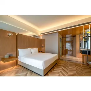 One Stop Solution Hospitality Furniture Manufacturer Hotel Project GuestRoom Bespoke Complete Wooden Hotel Bedroom Furniture Set