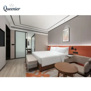 One-stop Service Foshan Hotel Furniture Manufacturer Modern 5 Star Hotel Bedroom Set Luxury Hotel Bed Resort Renovation Project