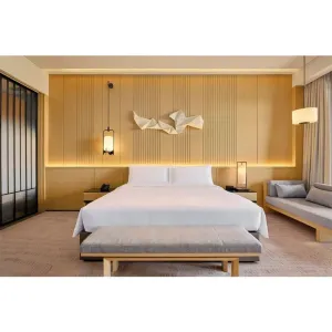Resort Hotel Modern High-Grade Boutique Furniture for Hotel Bedroom Set Wooden Five-Star Hotel Standard Guest Room Furniture