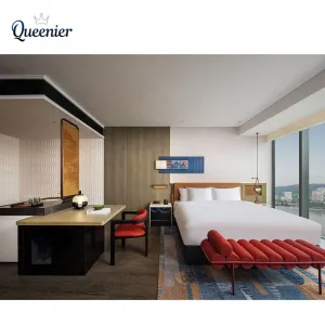 5 Star Hotel Furniture Manufacturer Guestroom Apartment Renovation Project Luxury Hotel Bedroom Furniture Set for China Supplier