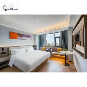 Whole Set Solution Provider Boutique Hotel 5 Star Modern Solid Wood Hotel Bedroom Set Beach House Apartment Guestroom Resort