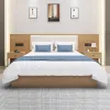 Wholesale Price Modern Wooden Hotel Bedroom Furniture Set 5 Star King Hotel Bed Full Size Hotel Room Furniture for Apartment