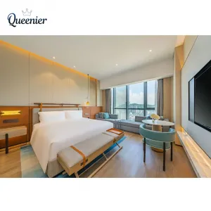 5-star Hotel Furniture Supplier Modern Wooden Hotel Bedroom Furniture Price Luxury Design Hotel Style Suite Room Furniture Set