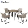 Aluminum Pe Rattan Outdoor Furniture Luxury Design Rattan Garden Patio Dining Chairs and Tables Set