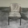 Commercial Luxury Outdoor Hotel Villa Garden Patio Aluminum Garden Furniture Aluminum Dining Chair