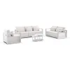 Courtyard Park Outdoor Dining Table Sofa 321 Outdoor Aluminium Lounge with Cushions Sofa Coffee Table Set