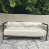 Factory Customizable Modern Unique Style Villa Courtyard Leisure Outdoor Furniture Metal Frame Sofa Set