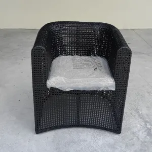 Factory Direct Sales Outdoor Garden Furniture Rattan Aluminum Dining Chair For Courtyard Park Hotel Living Room Use
