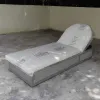 Factory Selling Hotel Outdoor Furniture Aluminum Frame Rope Weaving Garden Patio Swimming Pool Chaise Sun Lounger