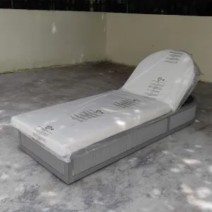Factory Selling Hotel Outdoor Furniture Aluminum Frame Rope Weaving Garden Patio Swimming Pool Chaise Sun Lounger