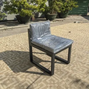 Garden Furniture Balcony Waterproof Outdoor Dining Bistro Chairs Aluminum Frame Dining Chair