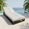 Hot Popular Customizable Hotel Exterior Outdoor Patio Aluminum Day Bed Sun Lounger Single Chaise
