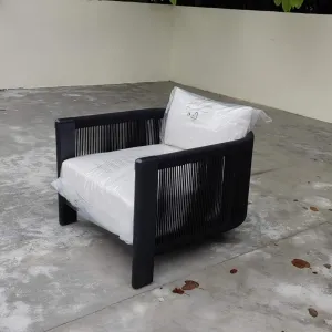 Hot Sale Aluminum Garden Furniture Metal Villa Patio Furniture Outdoor Aluminum Rope Sofa Set