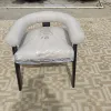 Hotel Home Simple European Style Restaurant Villa Patio Aluminum Outdoor Dining Chair