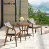 Luxury Aluminum Patio Out Door Furniture Garden Restaurant Outdoor Balcony Furniture Balcony Bistro Set Table and Chairs